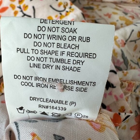 Petal & Pup Kelda Midi Dress Floral Tie Waist Cottagecore Size XS - Picture 12 of 14